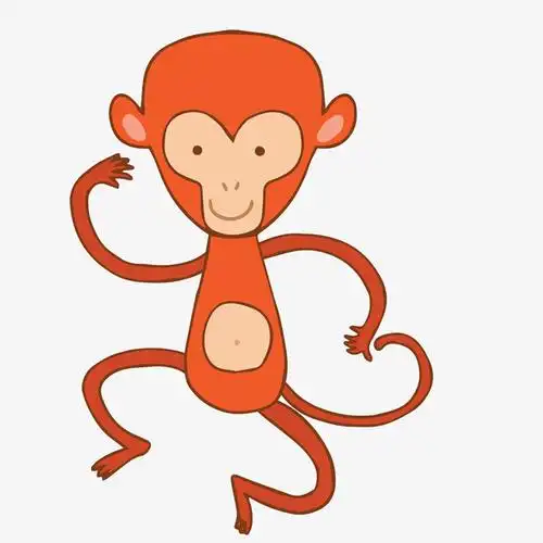关键词 : 动物设计,橙色,手绘,动物园,猴子,卡通,矢量图[声明] 觅元素