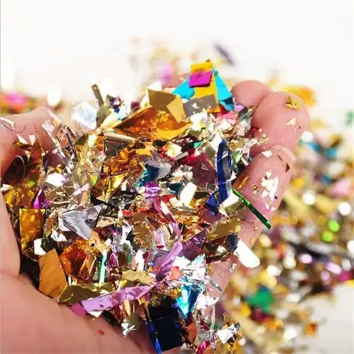 徳梵蒂 手撒礼花金粉彩色亮片撒花礼宾花开业闪粉碎片活动庆典婚庆