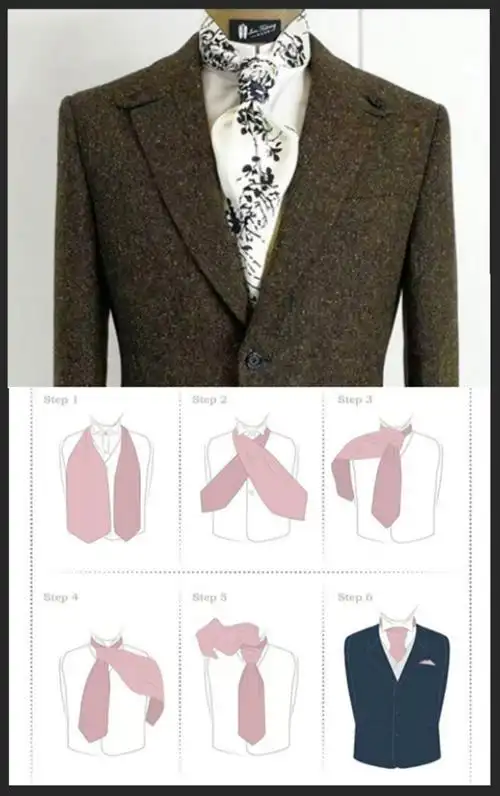 男士在衬衣里面系丝巾的穿法有什么讲究