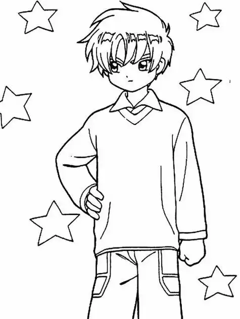 帅气冷酷简笔画q版头像简笔画男头酷酷的男孩子人物简笔画宝宝简笔画