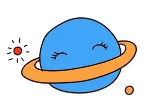 卡通星球简笔画