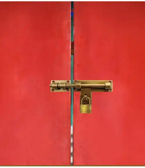 中式明装仿古大插销木门全铜门栓户外庭院门锁扣花园复古黄铜门闩