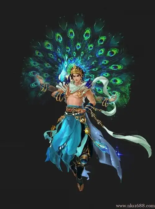 孔雀大明王菩萨其实是凤凰之子 大鹏鸟的兄弟