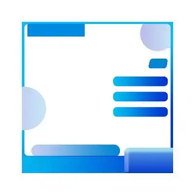 双十一双11主图框蓝色渐变电商双十一促销标签png素材