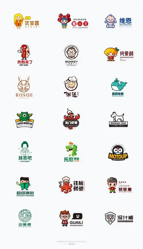 2018卡通logo合集刘孝文