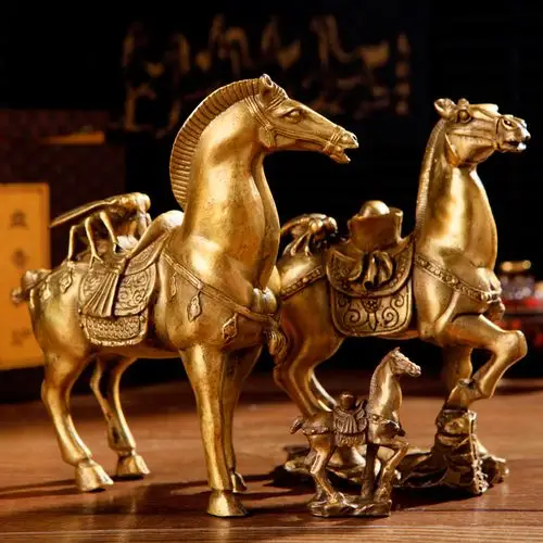 文王风水工艺品 铜马上赢风水摆件店铺吉祥物摆饰批发风水铜器