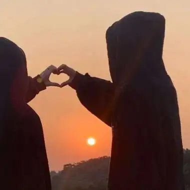 等老了我们还要一起看日落(二)_情侣头像_我要个性网