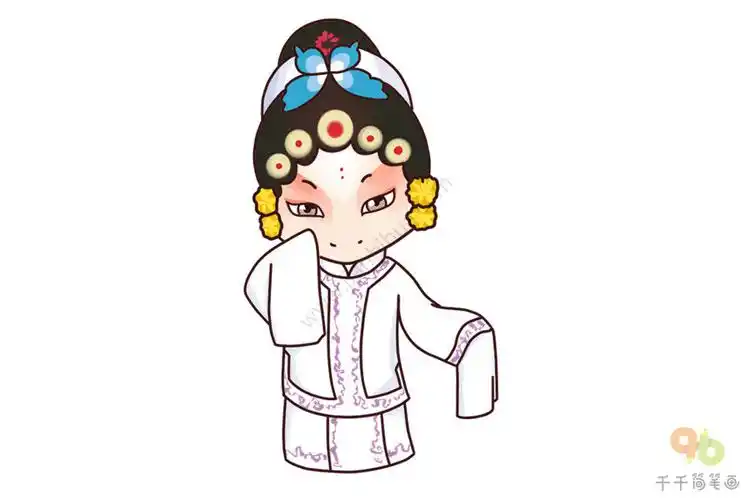 京剧《杨门女将》 穆桂英简笔画怎么画_戏曲人物大全简笔画