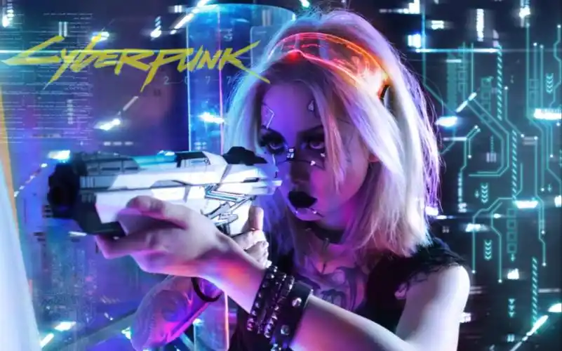 韩吉娜赛博朋克2077游戏主人公女v灵感妆失业公司在夜之城混口饭吃