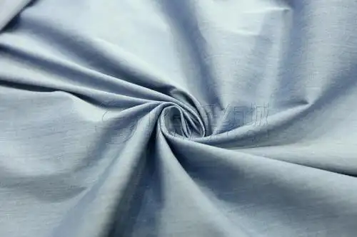 65%棉32%锦3%氨纶 现货色织梭织棉锦素色衬衫面料