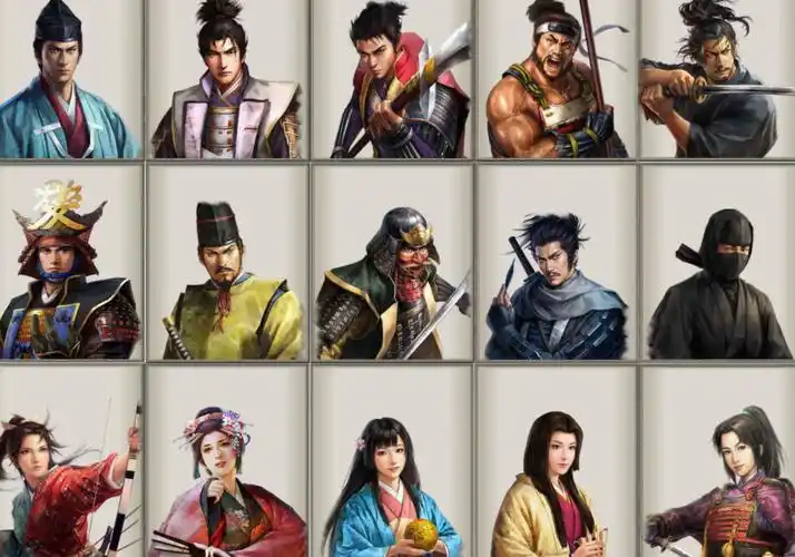 太阁立志传5dx信野大志50女50男武将立绘