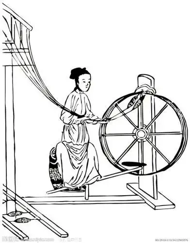 古代织布简笔画
