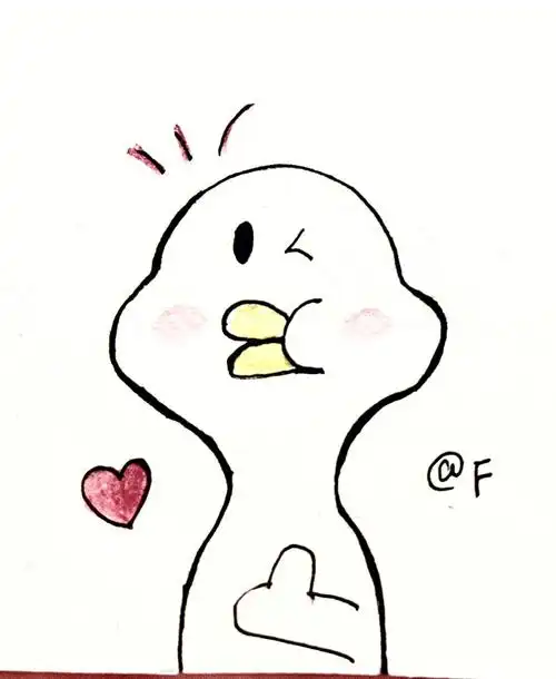 加油鸭 简笔画 教程 每日打卡14#简笔画  #画画