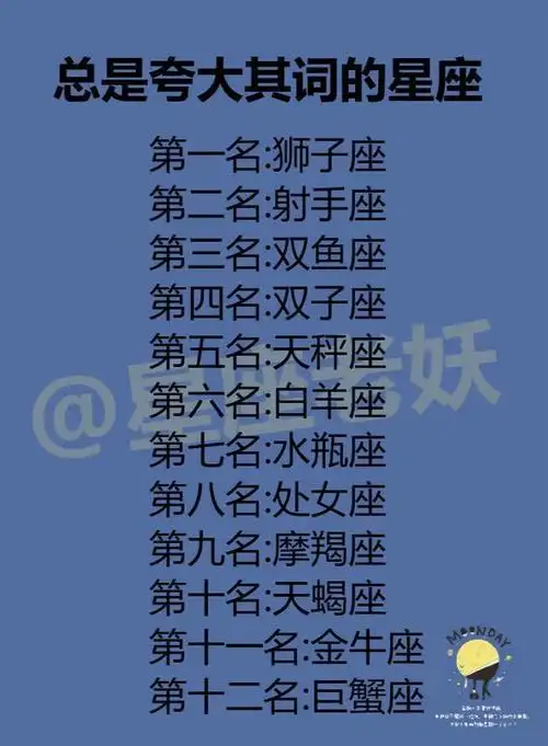 总是夸大其词的星座?胆小容易被吓坏的星座