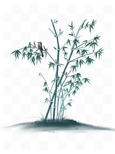 毛笔背景562764水墨风竹子免扣素材5864562国画古风水墨竹子竹叶