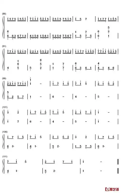 cmj《银河赴约》钢琴简谱-数字双手|酷玩吉他|扒谱制谱,高品质吉他谱