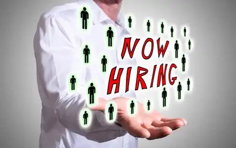 招聘概念上面人的手图片