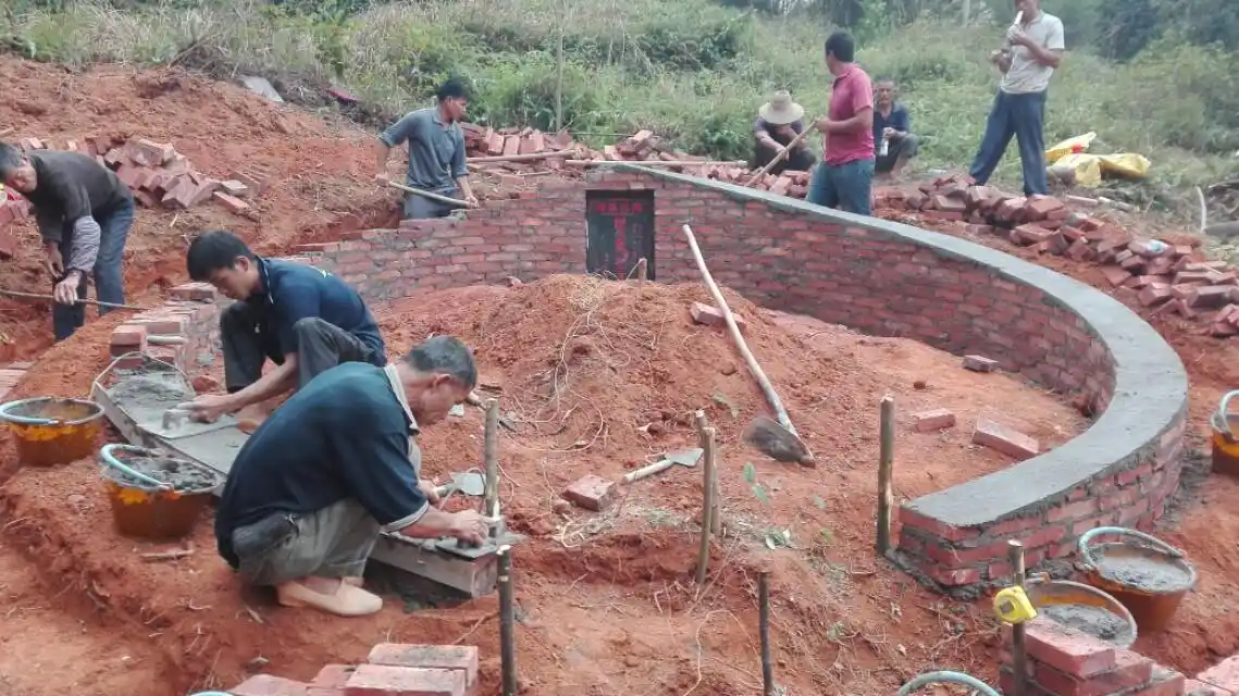 农村修坟全过程,阴宅开山,祭拜修造,没几个人见过!