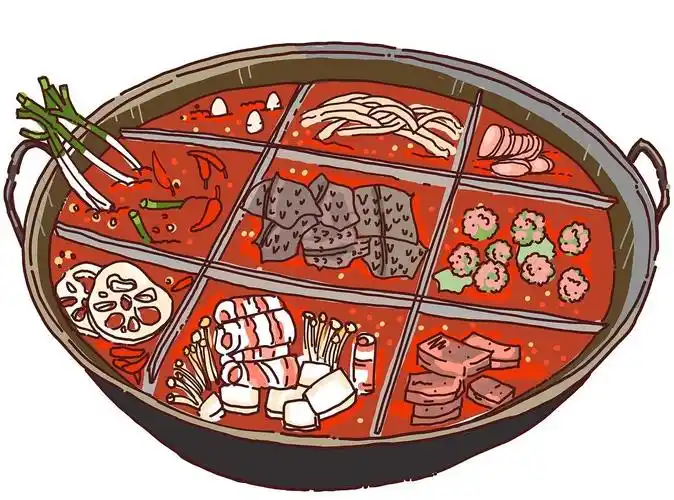 肉汤(只有液体的汤)麻辣烫很重要的部分是它的汤:numbing也是"麻",但