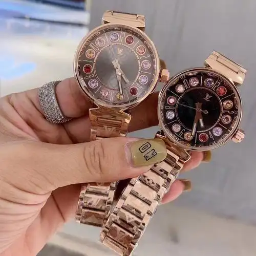 新款路易威登louisvuitton彩虹钻手表