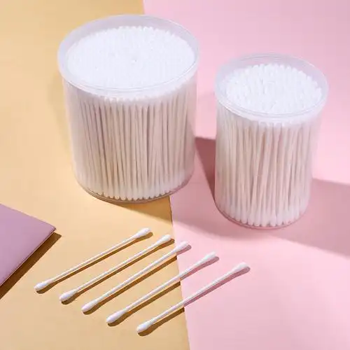 双头棉签掏耳化妆家用棉花棒木棒一次性小头耳朵勺清洁棉棒批发-报价