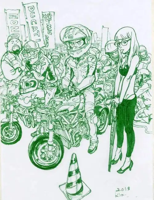 收集了插画大神金政基的速写线稿和视频,临摹太香了