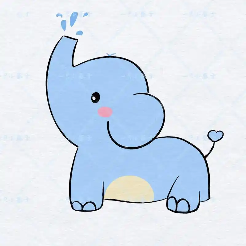 简笔画教程——大象.#简笔画  #一起学画画 #跟着抖音学画 - 抖音