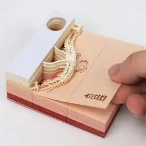 便利贴3d便签本创意中国风文化礼品便签纸立体建筑长城造型便利贴