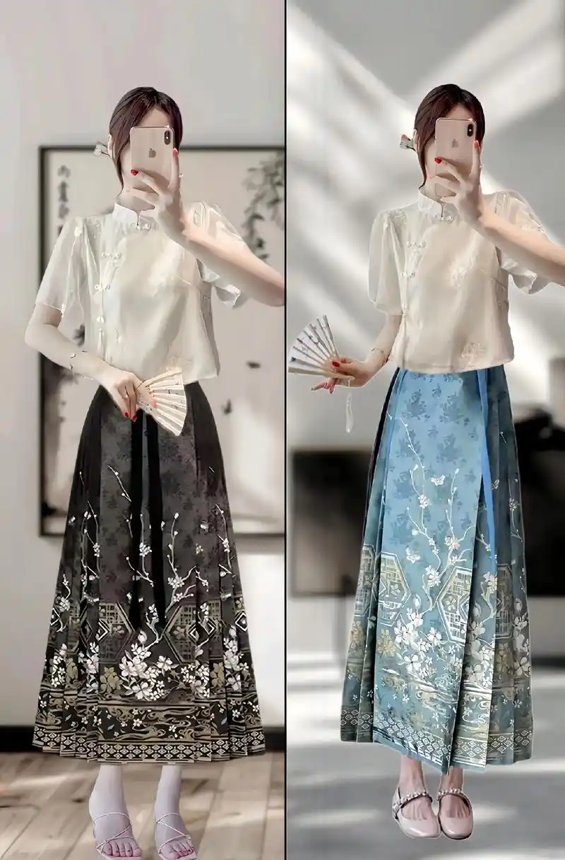 我的新中式上衣马面裙套装太美了!