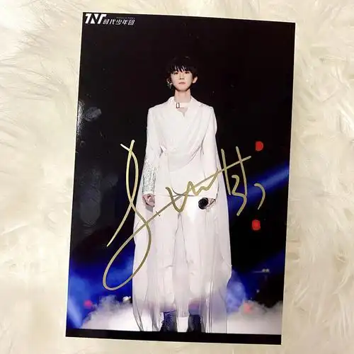 马嘉祺笔签名照片时尚周边非印刷爱豆照亲笔签名 小马10【图片 价格