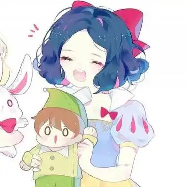 闺蜜q版萌头 闺蜜头像卡通可爱一对