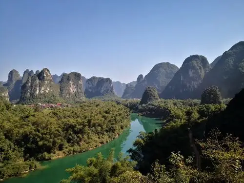 广西河池市龙江河景