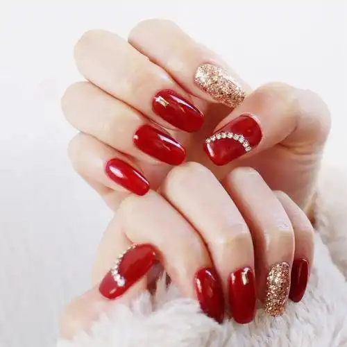 适合过年的80款红色系美甲旺运又喜庆