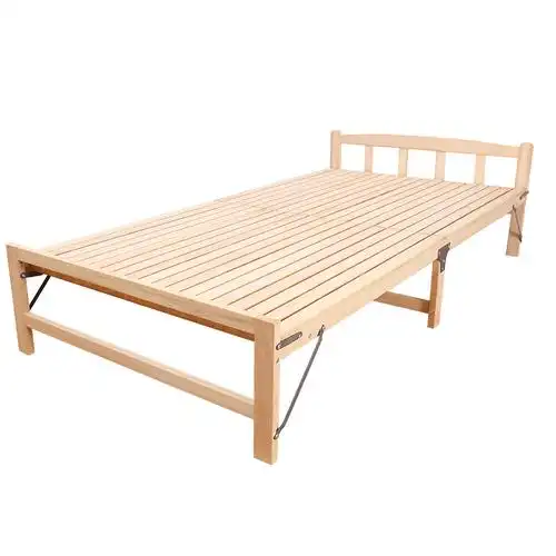 实木折叠床折叠床12米简易床木板床折叠床双人折叠木床15米