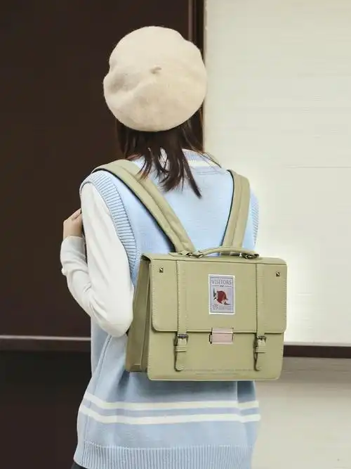 inso参观者日系新款学院双肩包jk制服女包包包双肩背包