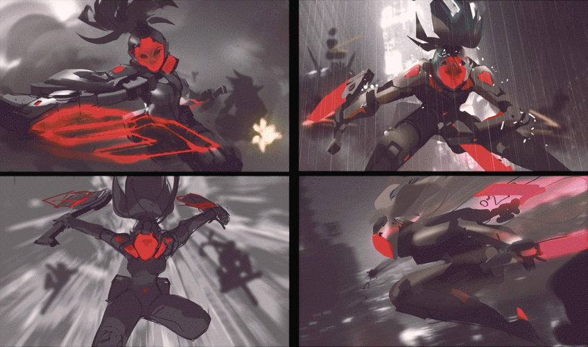 源计划阿卡丽绘制过程科技感十足超酷炫