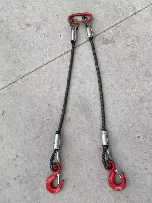 钢丝绳插编钢丝绳起重吊装双扣吊索具编头子的起重工具钢丝绳14mm16mm