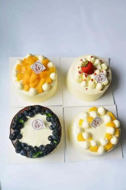 4寸小蛋糕4种口味限自提默认无蜡烛生日帽