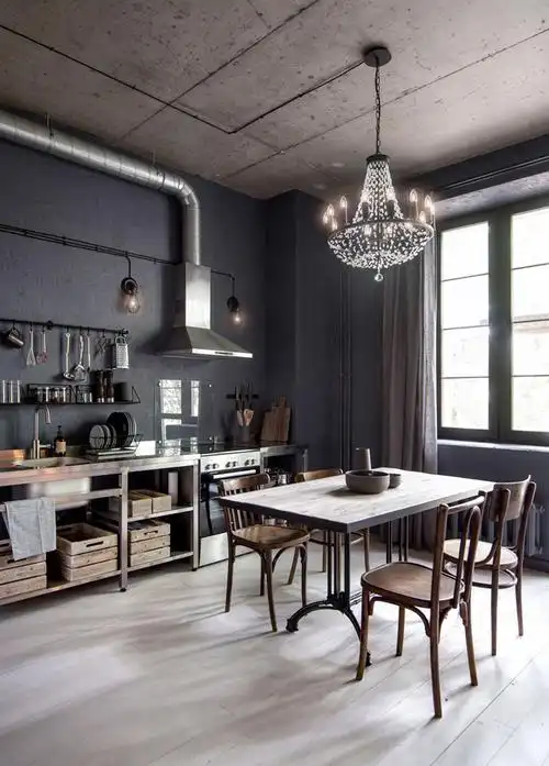 40㎡复古工业风单身公寓 | int2