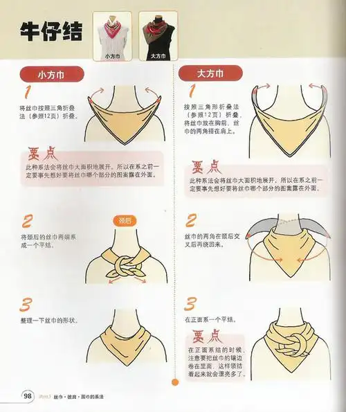 关于丝巾与领子的搭配及系法----高领和直筒高领