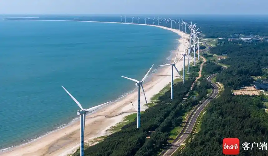 在海南环岛旅游公路文昌木兰湾段遇见风车海岸-海南旅游头条