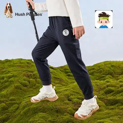 hushpuppies暇步士男大童简约舒适休闲长裤105160码2色6791元包邮