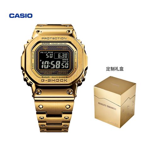 卡西欧(casio)【新年礼物】gmw-b5000全金属小方块耐摔手表g-shock
