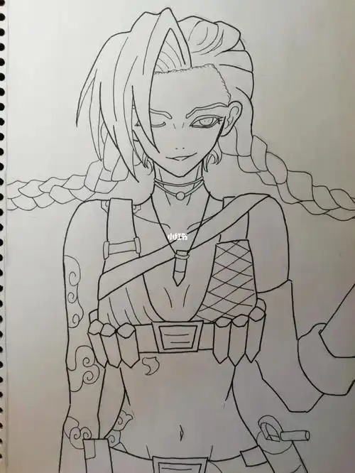 绘画  #英雄联盟  #英雄联盟双城之战  #双城之战金克丝  #交画友