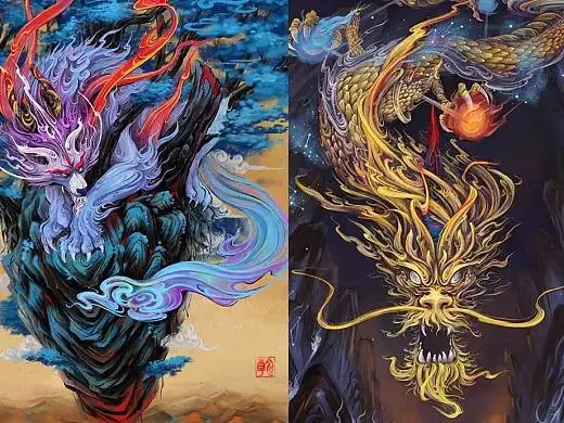 二十八星宿 氐土貉  亢金龙