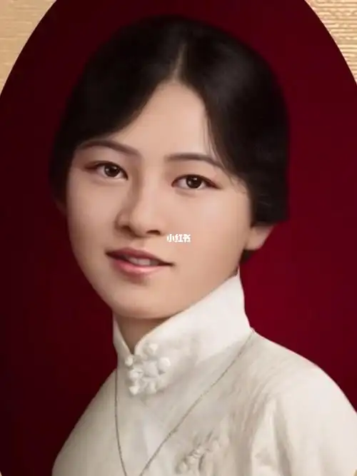 还原林徽因高清容貌果然是最美人间四月天老照片修复高端修复上色