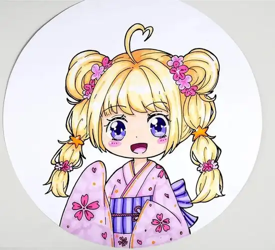 漫画人物绘画教程 樱花少女绘画步骤