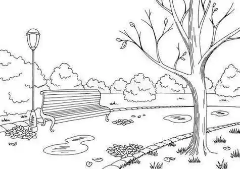 秋天景色的简笔画法儿童秋天风景简笔画秋天风景简笔画图片37张第15张