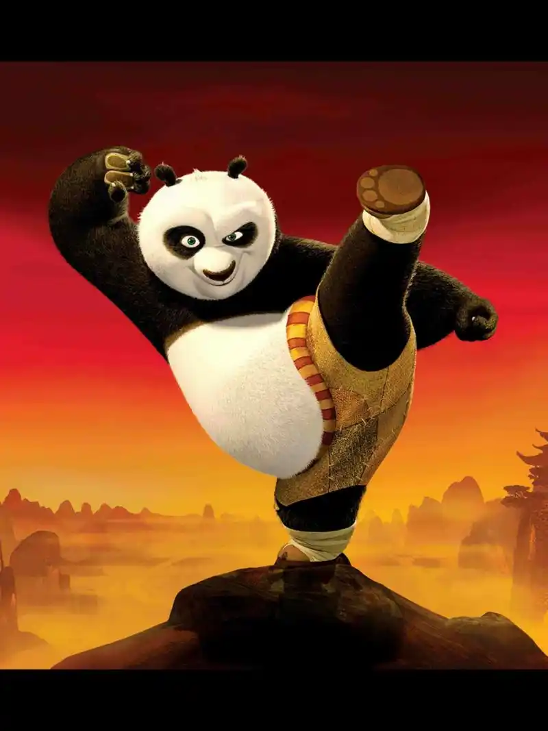 功夫熊猫  卡通电影海报 儿童绘画 9--12岁系列课程!