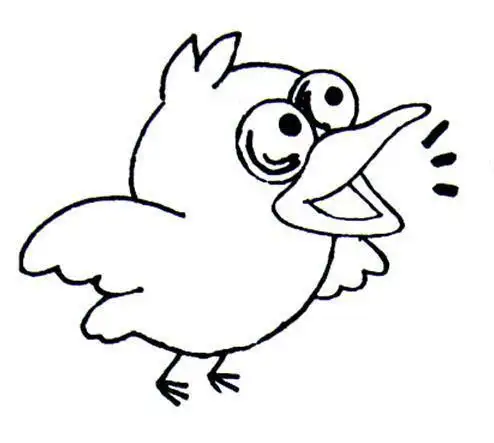 可爱小青雀简笔画教程彩色